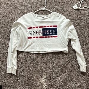 Long sleeve crop top